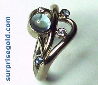 aquamarine and diamond rings