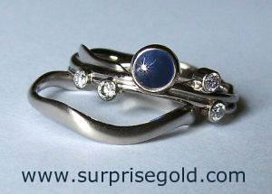 diamond and sapphire engagement ring