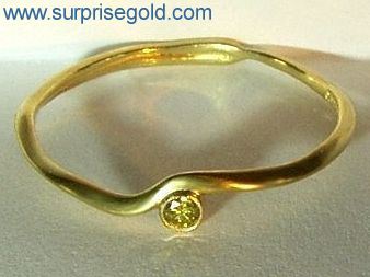 Yellow coloured diamond rings