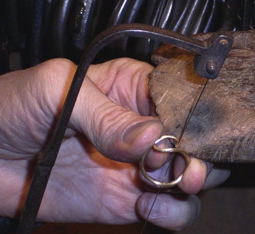 using a jewellers piercing saw