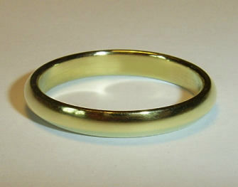 18kt gold wedding ring D