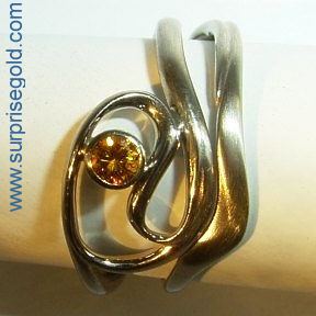 Colored diamond engagement rings with matching wedding rings