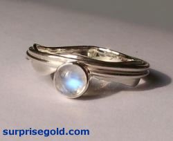 moonstone main stone ring
