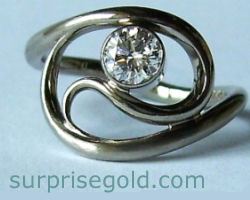 diamond swirl ring